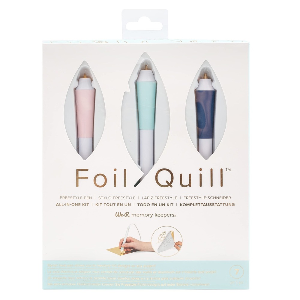 Foil Quill Freestyle Pen Set - Pink, Blue, White